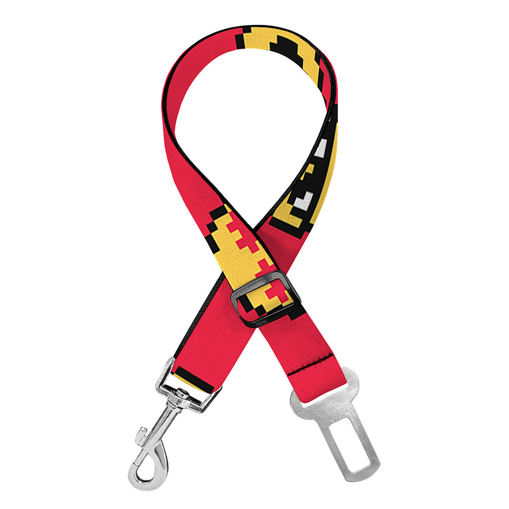 8-Bit Emoji Pattern Print Dog Seat Belt