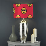 8-Bit Emoji Pattern Print Drum Lamp Shade