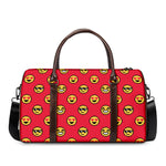8-Bit Emoji Pattern Print Duffle Bag