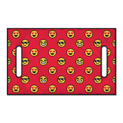 8-Bit Emoji Pattern Print Golf Cart Seat Cover
