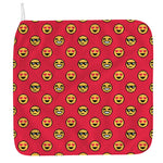 8-Bit Emoji Pattern Print Hand Towel