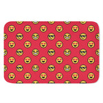 8-Bit Emoji Pattern Print Indoor Door Mat