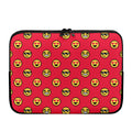 8-Bit Emoji Pattern Print Laptop Sleeve