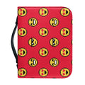 8-Bit Emoji Pattern Print Leather Bible Cover