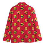 8-Bit Emoji Pattern Print Men's Blazer