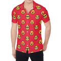 8-Bit Emoji Pattern Print Men's Shirt