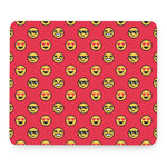 8-Bit Emoji Pattern Print Mouse Pad
