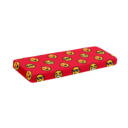 8-Bit Emoji Pattern Print Piano Keyboard Cover