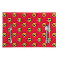 8-Bit Emoji Pattern Print Placemat