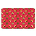 8-Bit Emoji Pattern Print Polyester Doormat