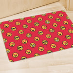 8-Bit Emoji Pattern Print Polyester Doormat
