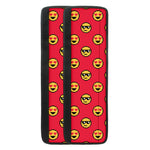 8-Bit Emoji Pattern Print Refrigerator Handle Covers
