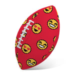 8-Bit Emoji Pattern Print Rugby Ball