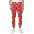 8-Bit Emoji Pattern Print Joggers