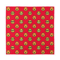8-Bit Emoji Pattern Print Silk Bandana