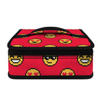 8-Bit Emoji Pattern Print Small Lunch Bag