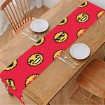 8-Bit Emoji Pattern Print Table Runner