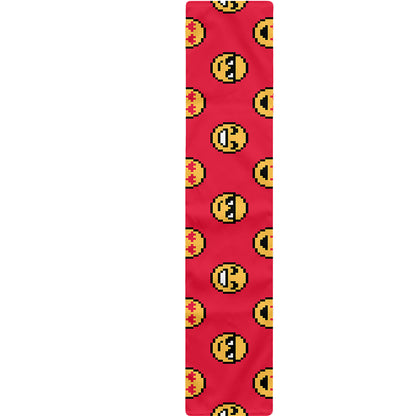 8-Bit Emoji Pattern Print Table Runner