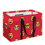 8-Bit Emoji Pattern Print Utility Tote Bag