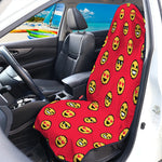 8-Bit Emoji Pattern Print Waterproof Car Seat Cover