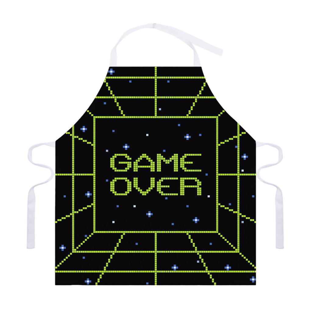 8-Bit Game Over Print Adjustable Apron