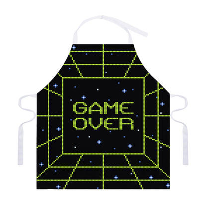 8-Bit Game Over Print Adjustable Apron
