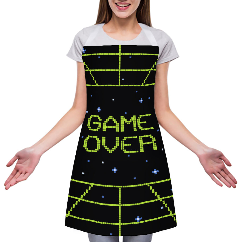 8-Bit Game Over Print Adjustable Apron