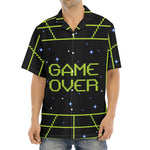 8-Bit Game Over Print Aloha Shirt