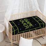 8-Bit Game Over Print Baby Crib Sheet
