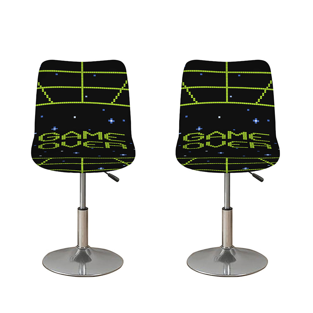 8-Bit Game Over Print Bar Stool Covers