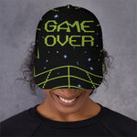 8-Bit Game Over Print Baseball Cap