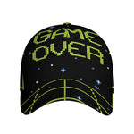 8-Bit Game Over Print Baseball Cap