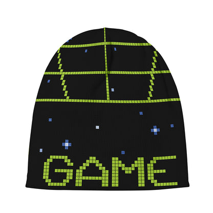 8-Bit Game Over Print Beanie