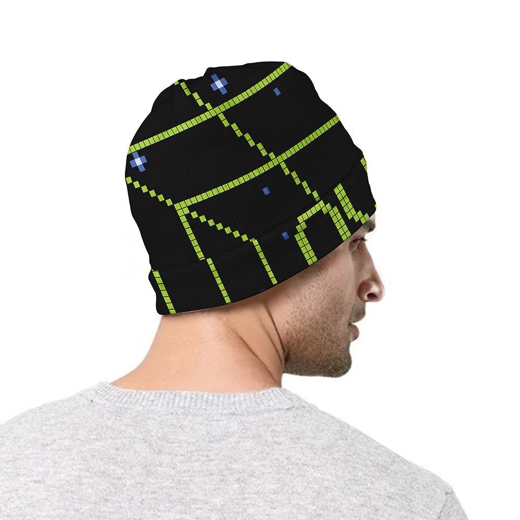 8-Bit Game Over Print Beanie
