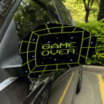 8-Bit Game Over Print Car Side Mirror Covers