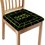 8-Bit Game Over Print Chair Cushion Cover