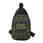 8-Bit Game Over Print Chest Bag