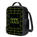 8-Bit Game Over Print Crossbody Lunch Bag