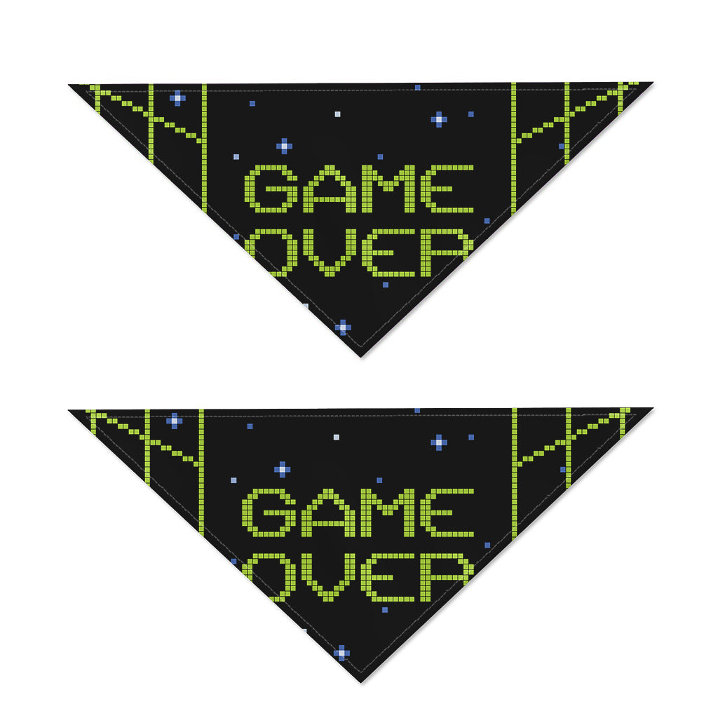 8-Bit Game Over Print Dog Bandana