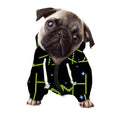 8-Bit Game Over Print Dog Zip Up Hoodie