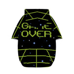 8-Bit Game Over Print Dog Zip Up Hoodie