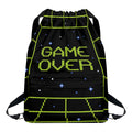 8-Bit Game Over Print Drawstring Backpack