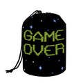 8-Bit Game Over Print Drawstring Makeup Bag