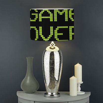 8-Bit Game Over Print Drum Lamp Shade
