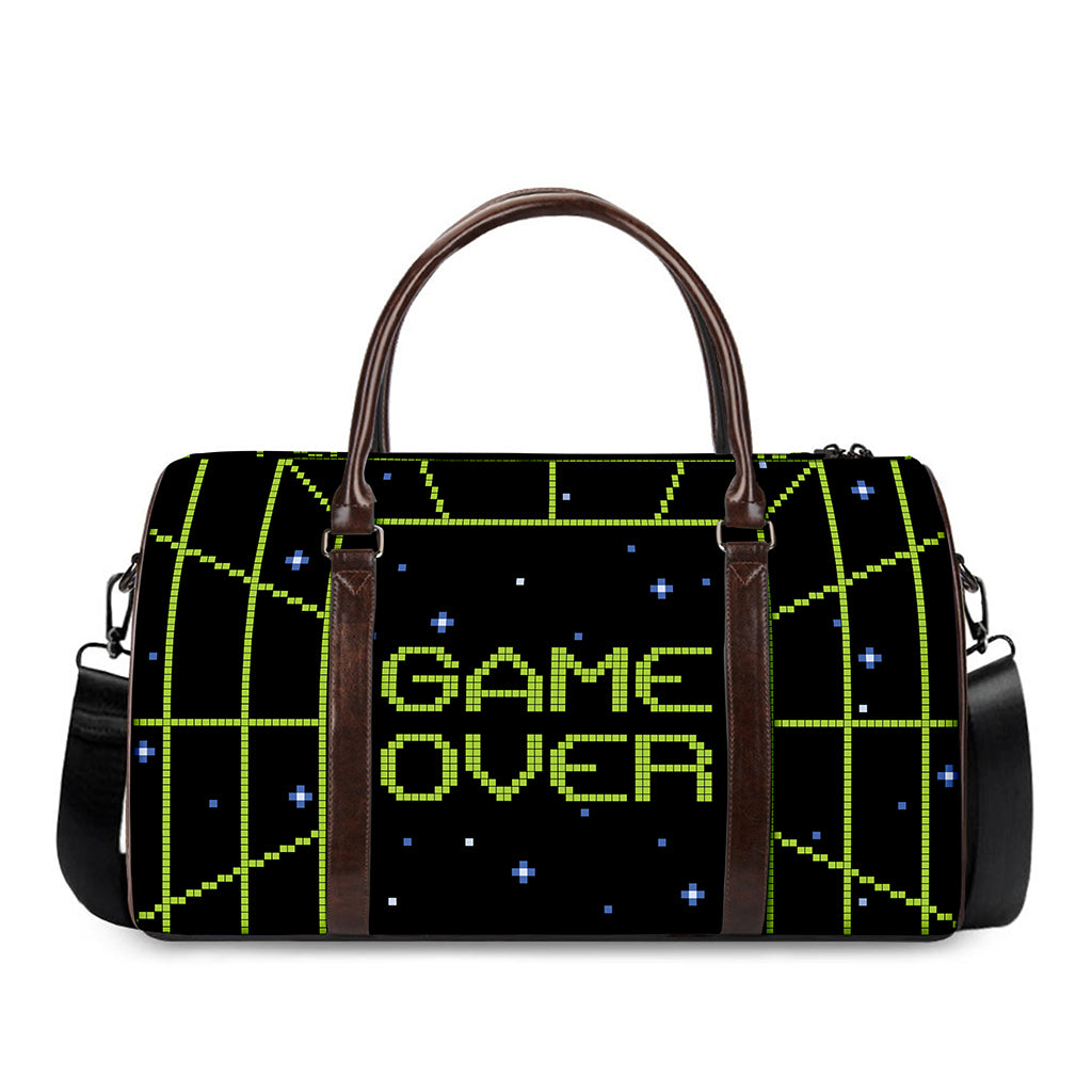 8-Bit Game Over Print Duffle Bag