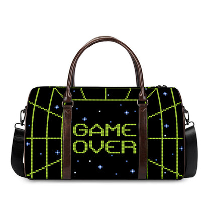 8-Bit Game Over Print Duffle Bag