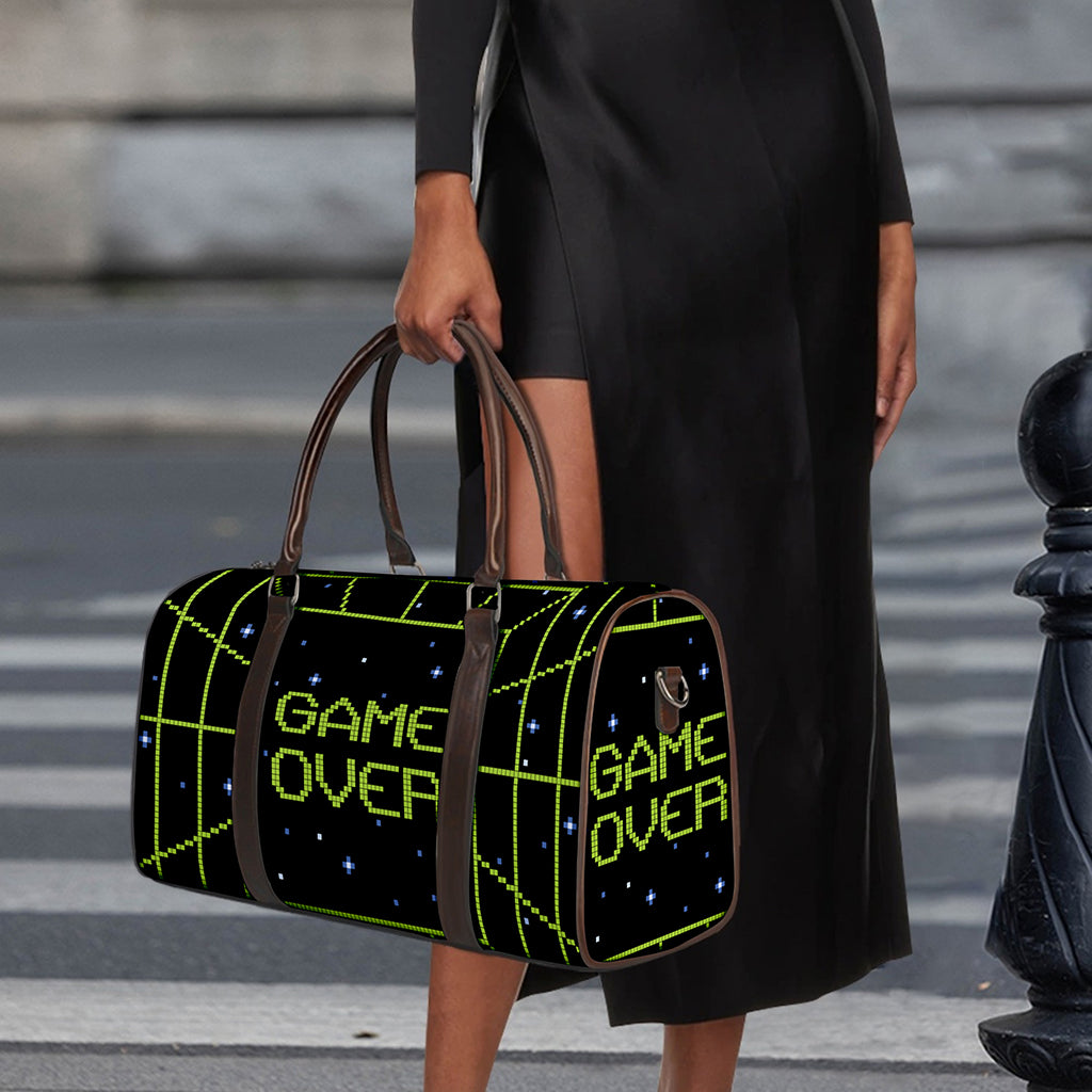 8-Bit Game Over Print Duffle Bag