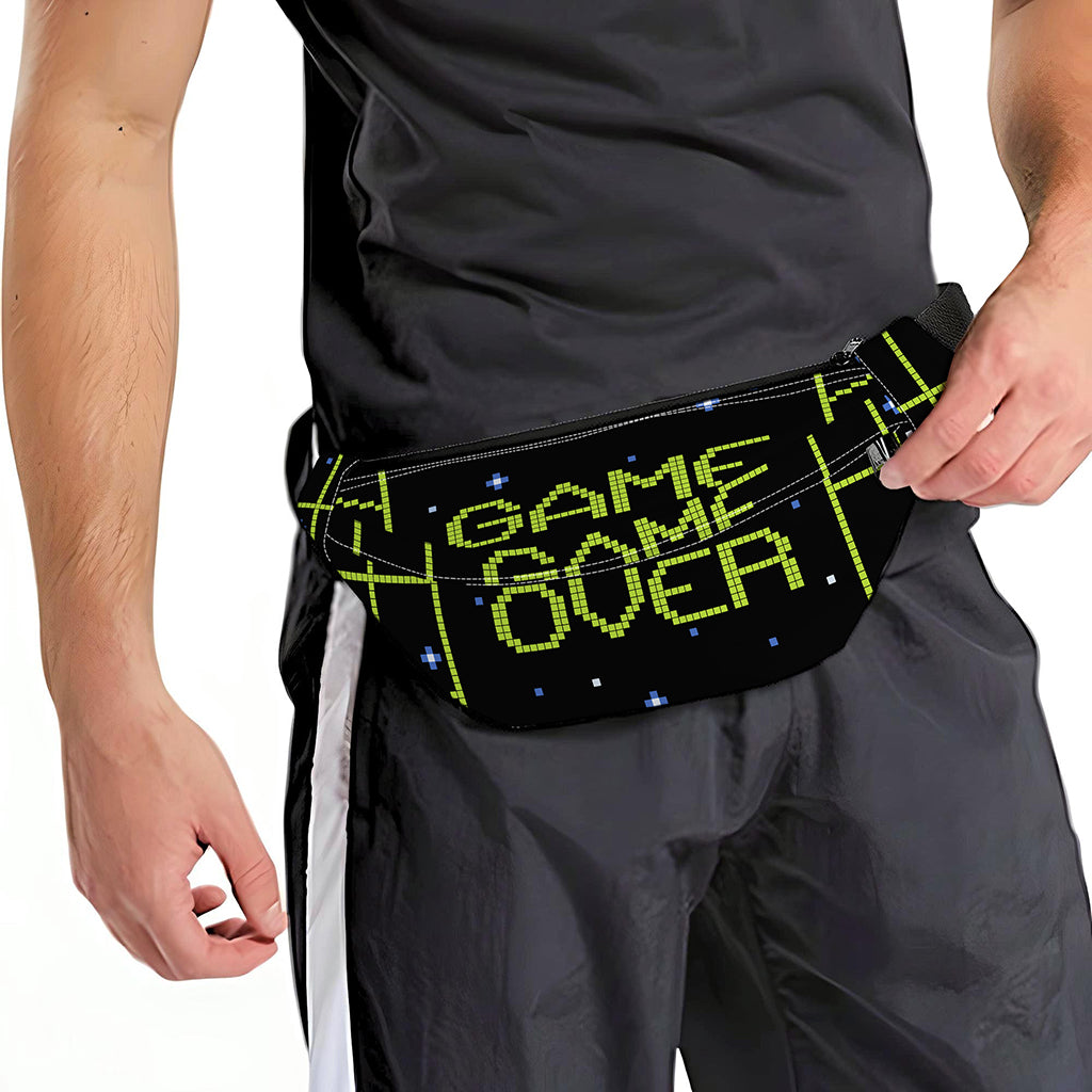 8-Bit Game Over Print Fanny Pack