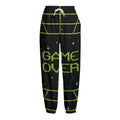 8-Bit Game Over Print Fleece Lined Knit Pants