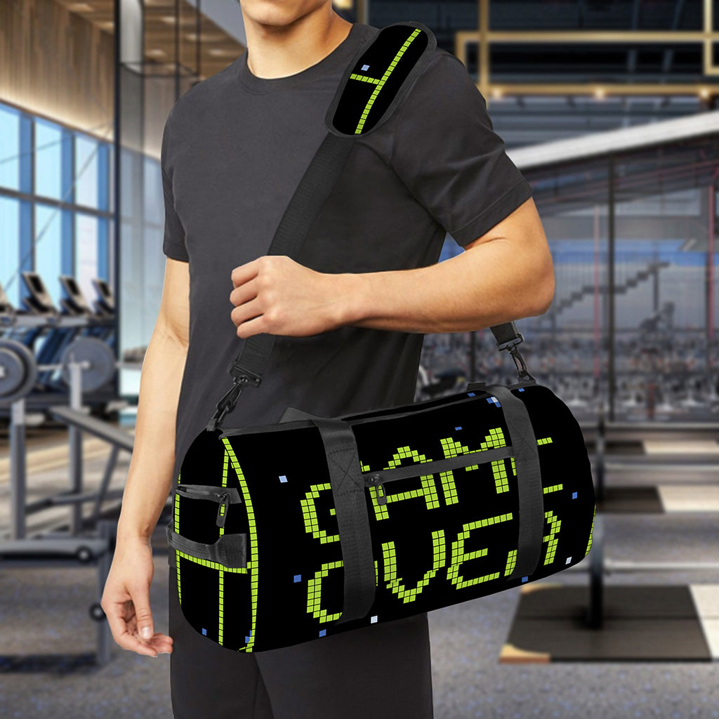 8-Bit Game Over Print Gym Bag